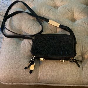 Pebbled leather cross body mini purse!